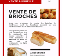 Vente de brioches 2024 du Sporting !