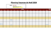 Planning des Vacances : Retrouvez les Entraînements Prévus !