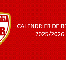 Calendrier de reprise - Saison 2025/2026